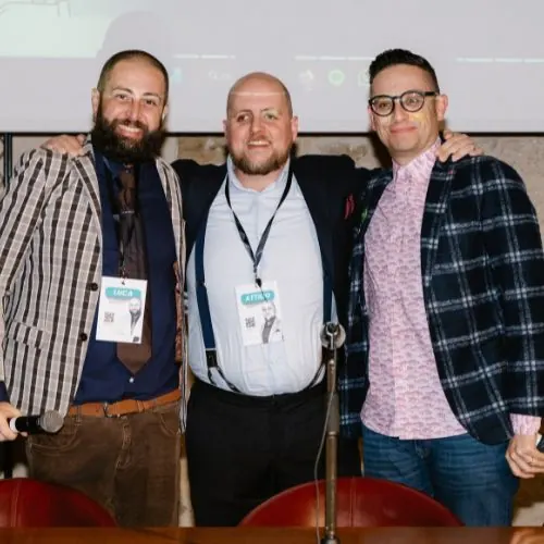 I tre relatori del Marketing Lab insieme a fine evento