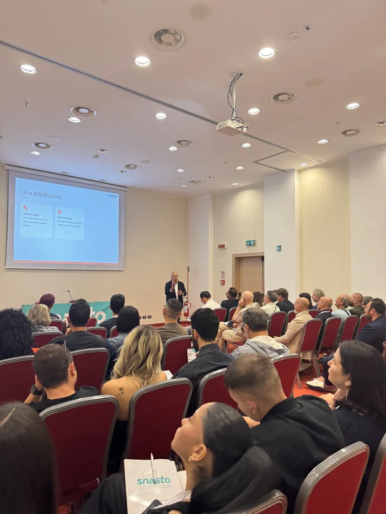 Il pubblico di un workshop Snasto