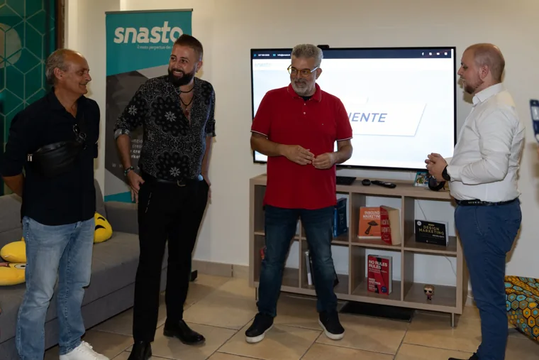 Demo dei sistemi Snasto durante l'inaugurazione del 2022